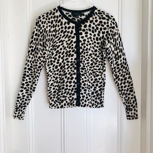 Ann Taylor leopard print button down cardigan